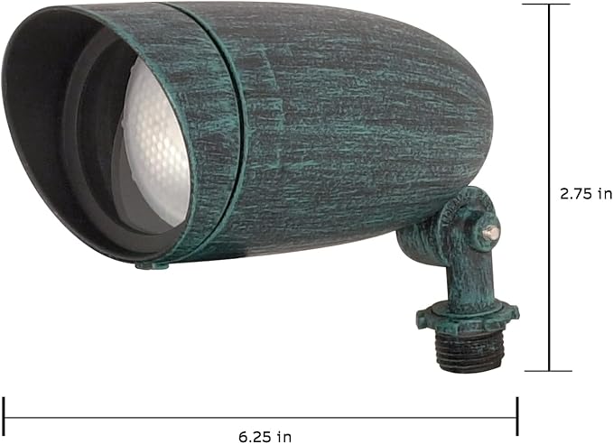 Nuvo SF76/656, PAR20 Landscape Flood Light, Antique Verdigris | 50W maximum, E26 medium base, Stake or ceiling mount, Wet location rated, cULus listed