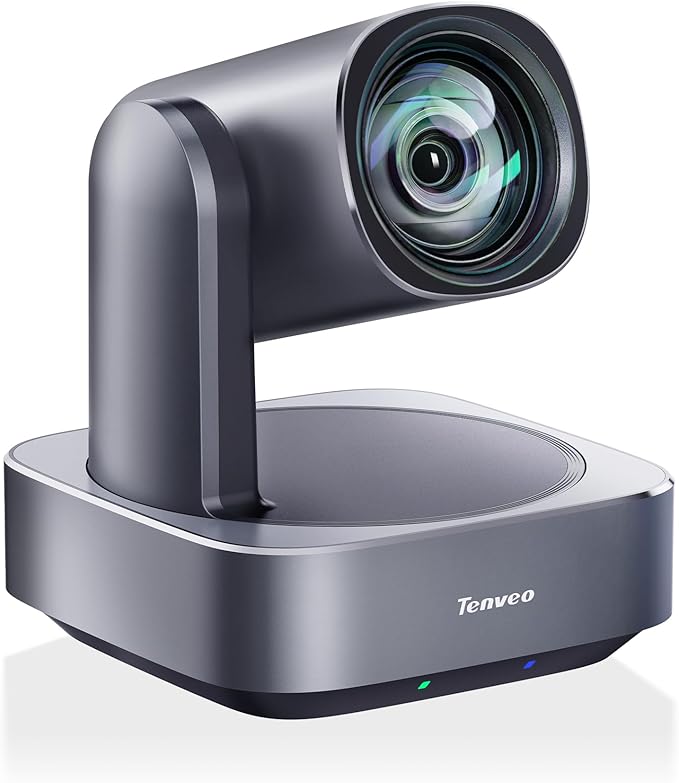 Tenveo PTZ Camera, 5X Optical Zoom, FHD 1080P, Wide Angle, USB3.0/HDMI/LAN PoE IP Live Streaming for Church Video Conference Broadcast Zoom Teams YouTube OBS