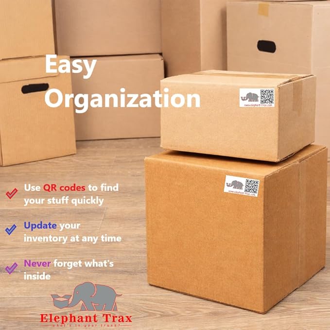 Smart QR Code Storage Labels – 80 Color-Coded Scannable QR Labels for Storage Bins, Moving Boxes & Inventory Organization | Smart Labels for Home, Office & Small Business