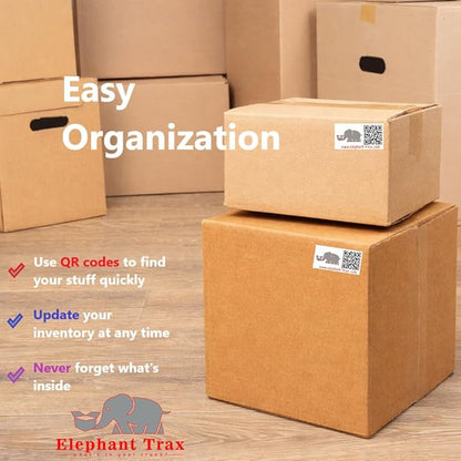 Smart QR Code Storage Labels – 80 Color-Coded Scannable QR Labels for Storage Bins, Moving Boxes & Inventory Organization | Smart Labels for Home, Office & Small Business