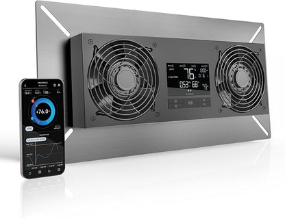 AC Infinity AIRTITAN T8, Crawlspace Basement Ventilator Fan, with WiFi App-Compatible Temperature Humidity Controller, IP-55 Rated, Exhaust