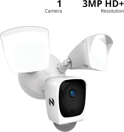 Night Owl Outdoor Floodlight Deterrence Camera with 2-Way Audio and 64GB microSD Card