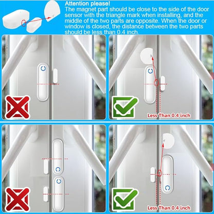 Caregiver Pager WiFi Door Alarms for Dementia Patients with Phone App,WiFi Smart Door Sensor Alarm for Kid Safety/Home Security/Elderly/Business/Store/Mailbox(2 Sensor 1 Gateway)