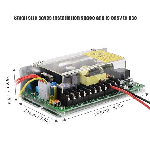12V/5A Power Supply for Smart Home Door Entry Access Control System Switch Support Battery Over-Discharge Function