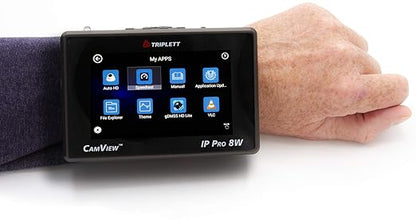 Triplett 8066 CamView IP Pro-8W CCTV Camera Tester with PoE, Network Test, and 4" IPS Touchscreen - NTSC/PAL, HD-CVI 3.0, AHD 3.0, HD-TVI 3.0