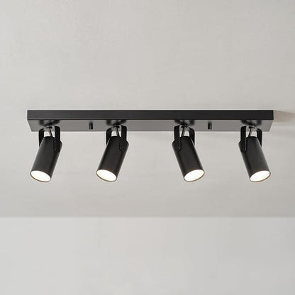 Globe Electric 64000051 24" 4-Light 22W Dimmable LED Integrated Track Lighting, Matte Black, Lighting for Kitchen, Bathroom, Bedroom, or Dining Room, Living Room Ceiling Lights, Light Fixture