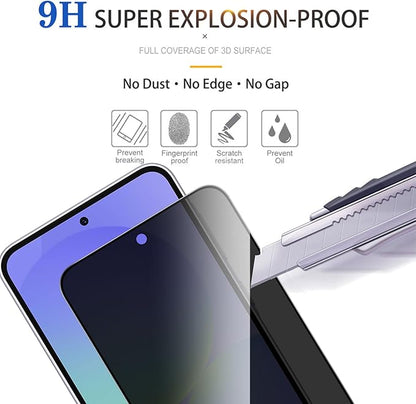 2 Pack Privacy Screen Protector for Samsung Galaxy A36 5G[Anti-Spy Tempered Glass], Ultra HD, Anti-Scratch, Bubble-Free, Easy Install 9H Protective Glass for Galaxy A36