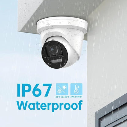 DS-2CD2387G2-LSU/SL 2.8mm HIK 8MP Color-VU PoE IP Camera Outdoor Indoor, 4K PoE Turret Network Camera with Strobe Light and Audible Warning, Human/Vehicle Detection, 2-Way Audio, IP67 Waterproof