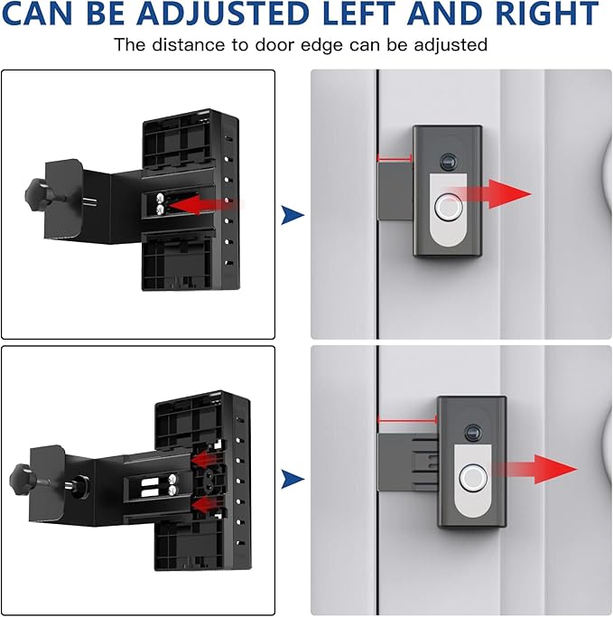KIMILAR Anti-Theft Video Doorbell Mount Compatible with Ring/Blink Wireless Video Doorbell, Adjustable Mounting Bracket Accessories for Houses, Apartments, Businesses, Not for Blink 2nd Gen