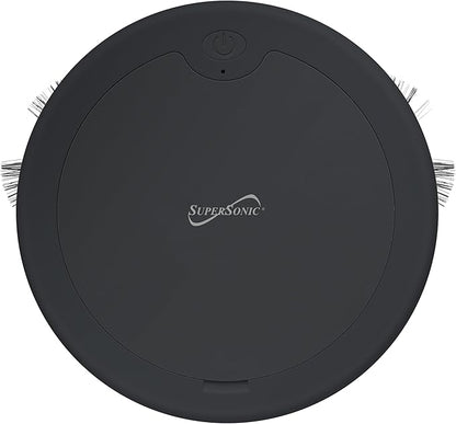 Supersonic SC-820SV Robot Vacuum & Dry Mop, Quiet Clean, Low-Profile Design, 120 Minutes Cleaning Time, Drop-Sensing Technology, 420ML Dust Bin, Brushless Motor, Fast Charging