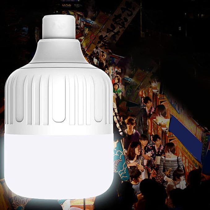 ZJchao Light Bulb, Smart Light Bulbs 80W 80mm LED with Rechargeable Design for Home Decoration and Bright Lighting