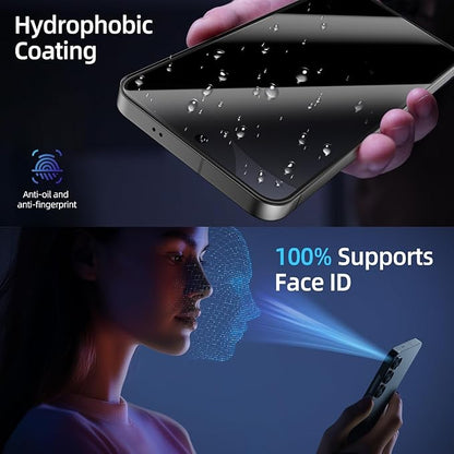 X-it for Samsung Galaxy S25 Plus Screen Protector Privacy 6.7" [Auto Alignment/Dust Removal],Bubble-Free,[100% Ultrasonic Fingerprint ID] Easy Installation Full Coverage Anti-Spy [Non-Glass] 2 Packs