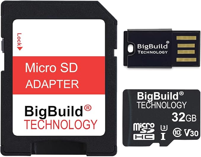 32GB U3 Micro SDHC Memory Card for EZVIZ C8W, CB3, EB3, H3 Security Cameras