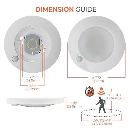 HALO HLCE 6-Pack 6 in LED Motion Sensor Ceiling Light Selectable CCT 1260lm