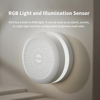 Aqara Hub M1S Gen 2, Smart Home Bridge for Alarm System (2.4 GHz Wi-Fi Required, Not Support Wi-Fi 6), Remote Monitor and Control, Home Automation, Supports Apple HomeKit, Alexa, Google and IFTTT