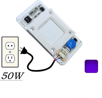 50W Driverless Solderless LED Chip Integrated Smart IC DIY (Ultraviolet 400-405NM)