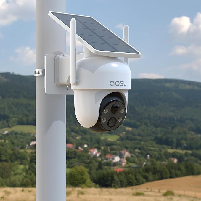 Pole Mount for for AOSU D1 SE/Lite/Max,eufy Solocam S340/E30,Reolink Argus PT 3MP/4MP/5MP/2K ANSQUE(GU01/SA01),SEHMUA,TP-Link Tapo Outdoor Pan/Tilt Wi-Fi,Cinnado B6 Security Cameras (White)