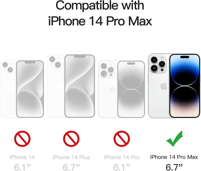 JETech Privacy Full Coverage Screen Protector for iPhone 14 Pro Max 6.7-Inch, Anti-Spy Tempered Glass Film, Edge to Edge Protection Case-Friendly, 2-Pack