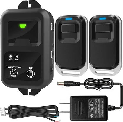 UHPPOTE Wireless RF Remote Control Switch for Door Access Control System | 433.92MHz 12VDC Fit Electric Strike Lock, Magnetic Lock