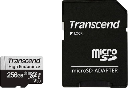 Transcend 256GB 350V(uSD Card), Micro SD, Memory Card, U3, Full HD, Up to 100MB/s, for Camera and Drones - TS256GUSD350V