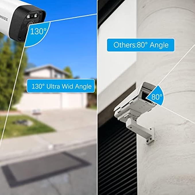 (2026 New) Wireless Security Camera System, 5MP WiFi Home Security System with 8 Cameras (4 PTZ Auto Tracking + 4 PIR Bullet), 8CH NVR 3TB HDD, Dual Band 2.4/5.8GHz, 130° Wide Angle, No Monthly Fee