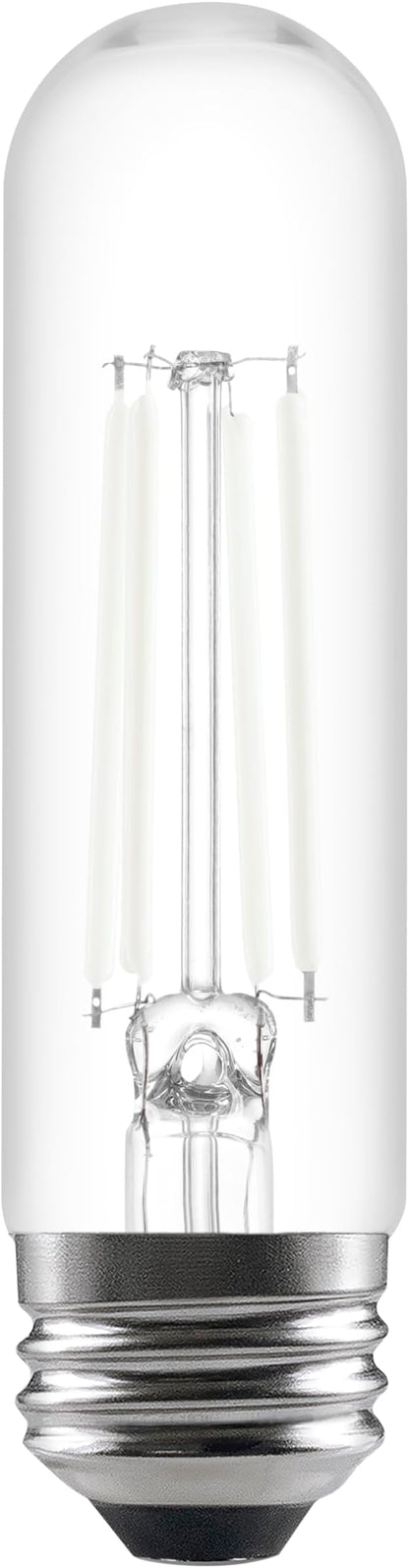 Sylvania T10 Clear LED White Filament Bulb, 7.5W, Dimmable, 800 LMS, Medium Base, 5000K, Daylight - 1 Pack (42265)