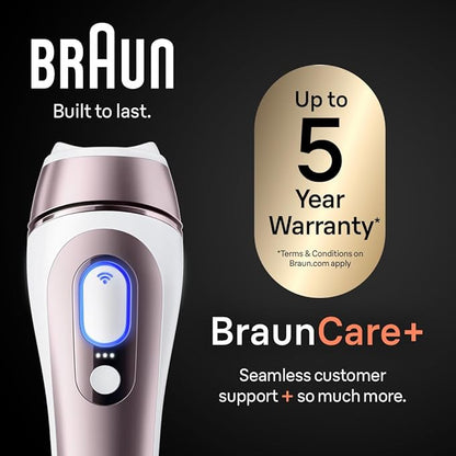 Braun Smart IPL, Skin i·Expert Pro 7, VOGUE's Best Hair Removal Device, IPL Hair Removal for Women and Men, Permanent Laser Hair Reduction At-Home, World's 1st Smart App, 3 Heads, IPL7243