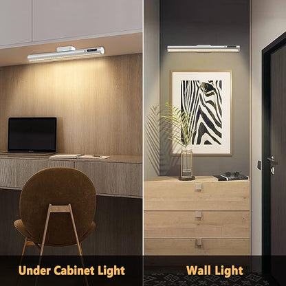 Rechargeable Magnetic LED Light Bar, 4000mAh Wireless Closet Light