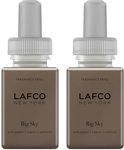 LAFCO New York Pura Smart Device Refill, Big Sky - Pack of 2 - Each Vial Delivers Up to 2 Weeks of Fragrance Life - Made in the USA