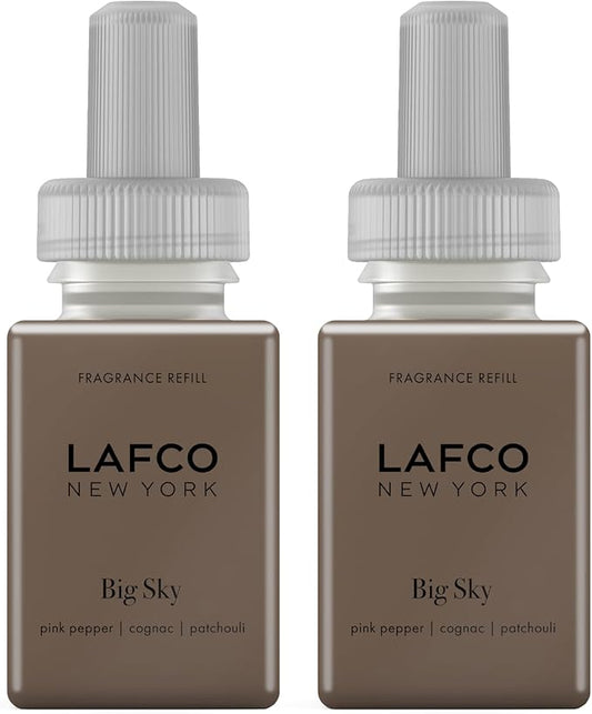 LAFCO New York Pura Smart Device Refill, Big Sky - Pack of 2 - Each Vial Delivers Up to 2 Weeks of Fragrance Life - Made in the USA