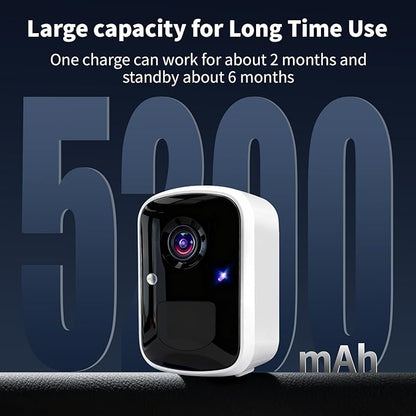 Goalake Wireless Security Cameras, 3MP WiFi Battery Powered Camera with AI Motion Detection, 2-Way Talk, Spotlight, Siren, IP65, Cloud & Up to 256G SD Storage