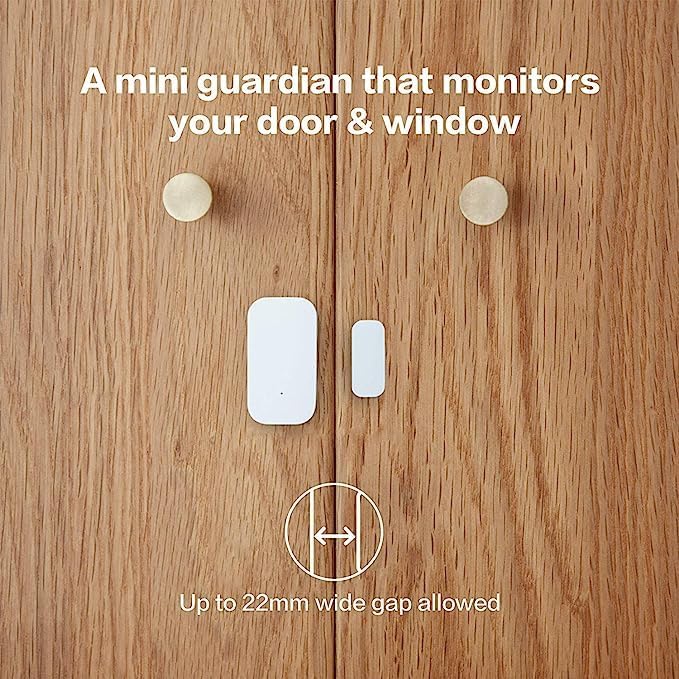 Aqara Door and Window Sensor T1, Mini Wireless Contact Sensor for Smart Home Security and Automation, Requires Aqara Hub, Zigbee 3.0, Works with Apple HomeKit, Alexa, IFTTT