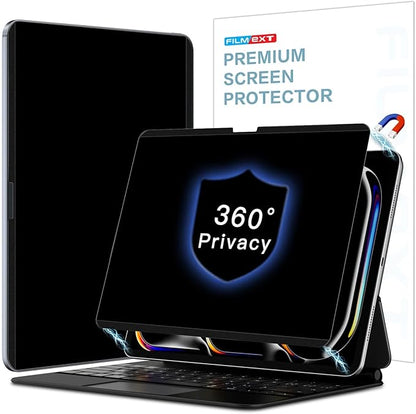 Magnetic 4 Way Privacy Screen for iPad Pro 11 inch M5 M4 (6th/5th Generation,2025/2024),Removable iPad Pro Anti Blue Light Glare Anti Fingerprint Screen Protector Privacy Filter