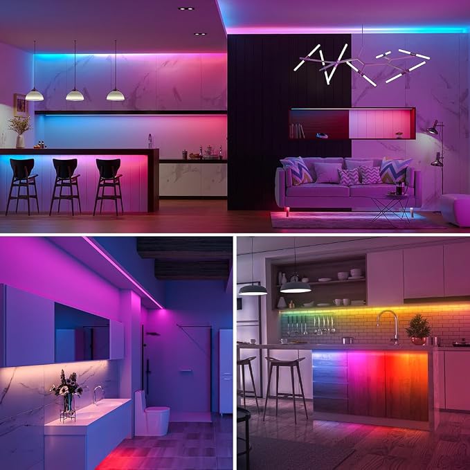 BTF-LIGHTING 32.8FT WS2814 Smart IC RGBW 6000K DC12V COB LED Strip Light | UL Listed 768LEDs/m High Density Color Chasing Uniform Light 10mm Width for Home Party DIY Lighting(No Adapter or Controller)