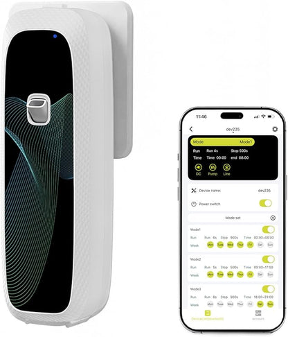 Smart Waterless Diffuser Plug in Wall for Essential Oils, App Control, 100ML, Covers Up to 800 sq ft for Home, Office, Spa & Studio - White