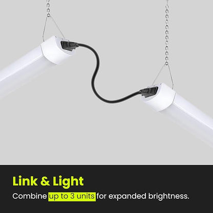 Feit Electric 4 ft. Smart WiFi 105-Watt LED Shop Light, No Hub Required, Alexa or Google Assistant, 3000K/4000K/5000K Color Temperature CCT Changing, SHOP/4/HO/CCT/AG