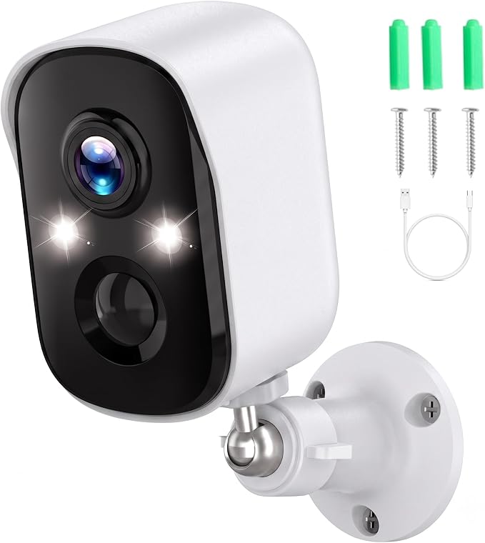 4MP Security Cameras Wireless Outdoor with Flexible Storage | Battery Powered Home Security Camera, AI Detection Wireless Security Camera, 2-Way Audio,Color Night Vision WIFI Camera