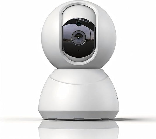Indoor Pan/Tilt Home Security Camera 2K 3MP, 360 Degree Wired & Wireless WiFi Webcam/Monitor for Baby/Elder/Nanny with Night Vision & Phone App, 2 Way Audio, Cloud & SD Card Storage