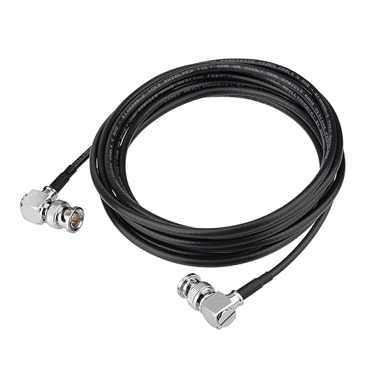Superbat 3G/6G SDI Cable 15ft BNC Male to Male Belden 1855A Cable 75 ohm Right Angle SDI Cord Support HD-SDI/3G-SDI/4K/6K Video for Blackmagic Converter Monitor Switch Camera
