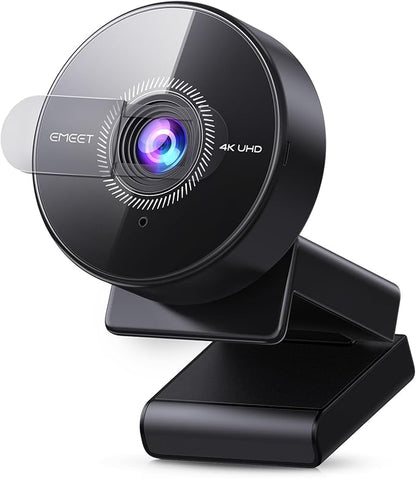 EMEET C950 4K Webcam for PC - PDAF Autofocus, USB Webcam with Microphone & Physical Privacy Cover, 1080P@60FPS, USB 2.0 Plug&Play, No Tripod Hole, Web Cam w/ 70°View for Meeting/Online Classes/Zoom