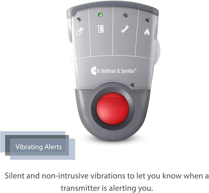 Bellman & Symfon Wireless Baby Cry Alert Monitor with Pager and Bed Shaker – Smart Safety System for Deaf, Hard of Hearing – Baby Audio, Elderly Care Alarm, No WiFi Needed, Vibrating Notification Kit