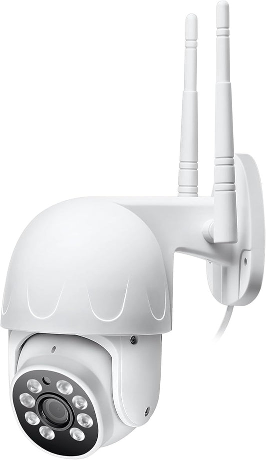 1080P HD Wireless Security PTZ IP Camera, 2GHz 5GHz Dual WiFi P2P Pan/Tilt Motion Detection Auto Tracking, Two Way Audio Spotlight Alert Outdoor Camhipro