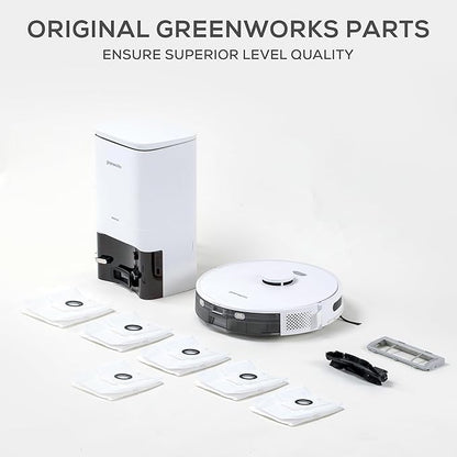 Greenworks GRV-3011 Robotic Vacuum Replacement Dirt Disposal Bags, 6-Pack