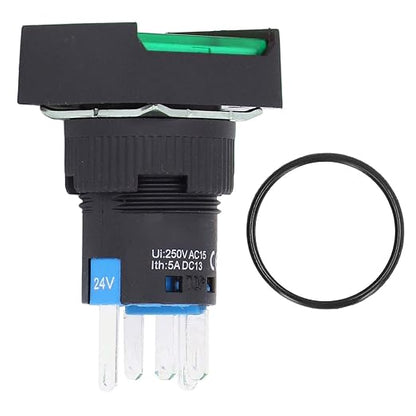 Push Button Switch 16mm Self Locking Design (Green)