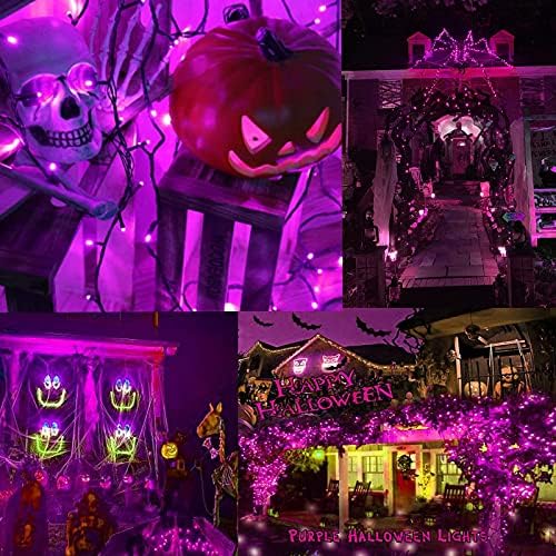 Purple Halloween Lights String Outdoor Plug In 78 FT 240 LED