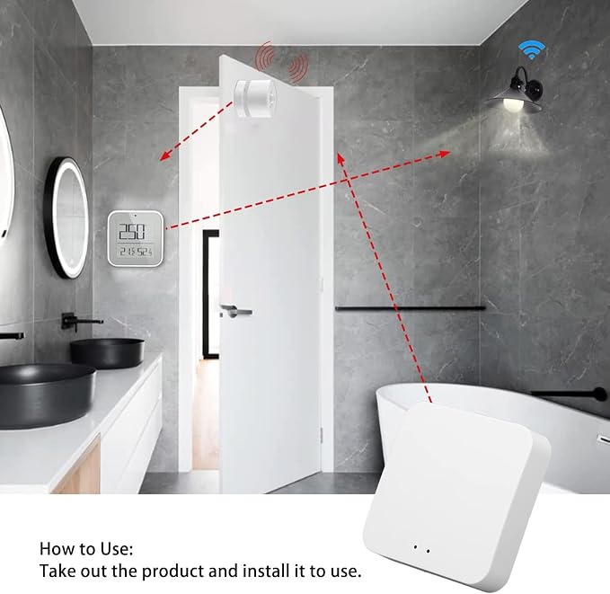 Smart Home Gateway Hub Remote Control Central Bridge DC 5V 1A for Zigbee 3.0 BLE SigMesh Smart Home Automation Appliances Mobile App Remote Controller Center Device