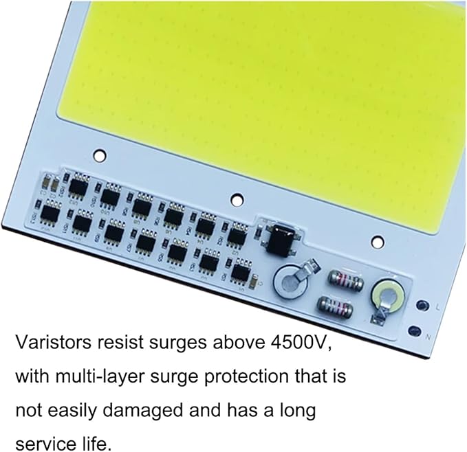 1pcs 200W LED Chip COB Lamp AC 220V 240V IP65 Smart IC No Need Driver DIY Flood Light Led Bulb Spotlight Outdoor Lamp Bead(Warm White)