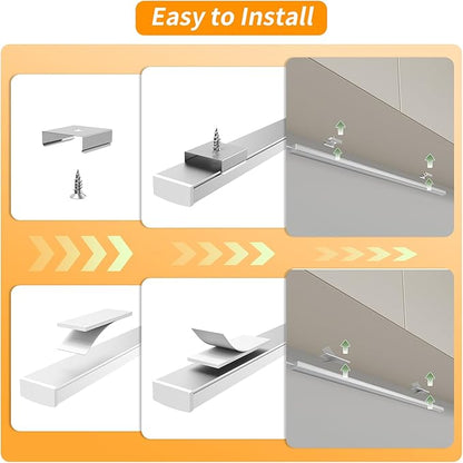 14" Slim USB Plug-in LED Motion Sensor Light Indoor, Bright & Dimmable Under Cabinet Light - 3 Modes (ON/Night/Day) for Kitchen, Cabinet, Closet - 3000K Warm White, 1 Pack (2 Linkable)