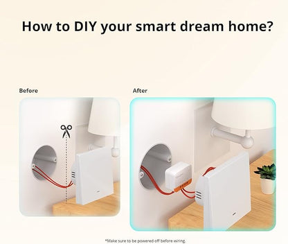 SONOFF Zigbee Smart Switch, No Neutral Conductor Required, Compatible with Alexa & Google Home, Requires Zigbee Gateway