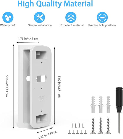 Angle Mount for Blink Video Doorbell (newest model), Doorbell Camera Holder for Blink Doorbell 2nd Gen, Wall Plate Wall Mounting Kit Bracket Corner Mount Accessory Stand for Blink Video Doorbell 2nd